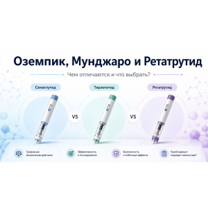 Оземпик, Мунджаро и Ретатрутид: чем отличаются и что выбрать?