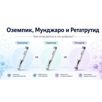 Оземпик, Мунджаро и Ретатрутид: чем отличаются и что выбрать?