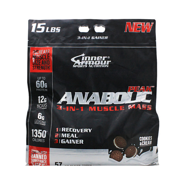 Гейнер с простыми углеводами Inner Armour Anabolic peak mass 19 порций 6802 г #1
