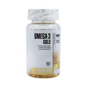 Омега 3 Maxler Gold 330 мг, EPA 180 мг, DHA 120 мг 60 капсул