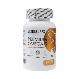 Омега 3 Ultrasupps Premium 1000 мг, EPA 330 мг, DHA 220 мг 60 капсул