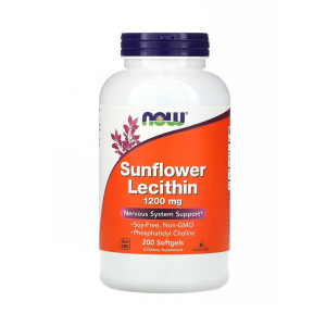 Лецитин Now Foods Sunflower 1200 мг 200 капсул
