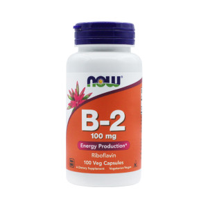 Витамин B2 Now Foods 100 мг 100 капсул