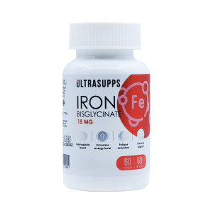 Железо бисглицинат Ultrasupps 20 мг 60 капсул