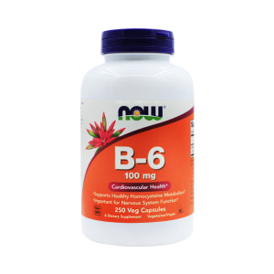 Витамин B6 Now Foods 100 мг 250 капсул