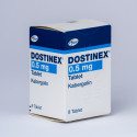 Каберголин Dostinex 8 таблеток (1 таб/0.5 мг)