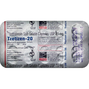 Роаккутан TRETIZEN-20 (изотретиноин) 10 таблеток 20 мг