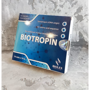 Гормон роста Biotropin(Биотропин) Biolex 10флаконов по 10ед