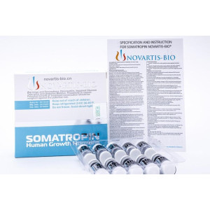Гормон роста Novartis Bio Somatropin 10 флаконов по 10 ед
