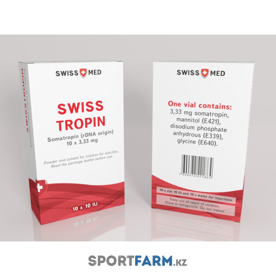 Гормон роста Swiss Med Swiss Tropin 10 флаконов по 10 ед Гормон роста Swiss Med Swiss Tropin 10 флаконов по 10 ед