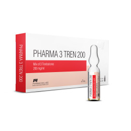 Три-тренболон (Pharma 3 Tren 200) PharmaCom 10 ампул по 1 мл (1 амп 200 мг)