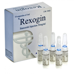 Rexogin (Станозолол, Винстрол) Alpha Pharma 10 ампул по 1 мл (1 амп 50 мг)