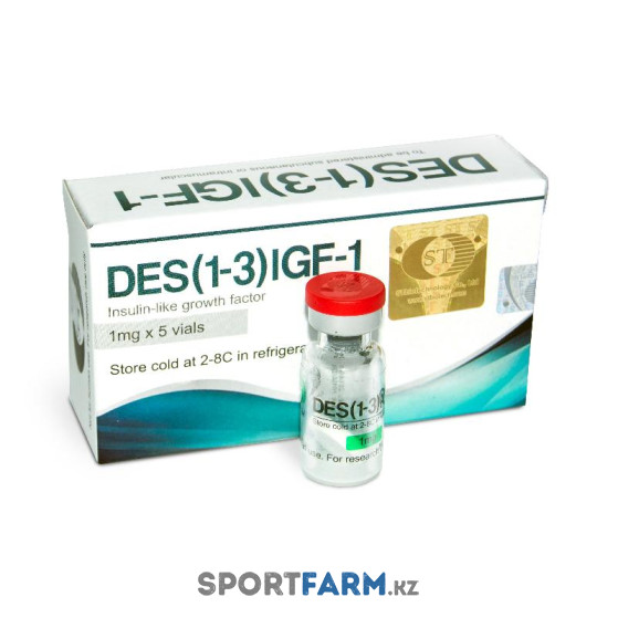 DES(1-3) IGF-1 (1-3) (Соматомедин) St Biotechnology 1 флакон / 1 мл (100 мкг/1 мл) 10 флаконов