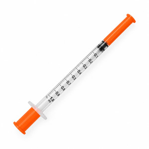 Инсулиновые шприцы 1 мл 30G (0,3 × 8 мм), 4 шт