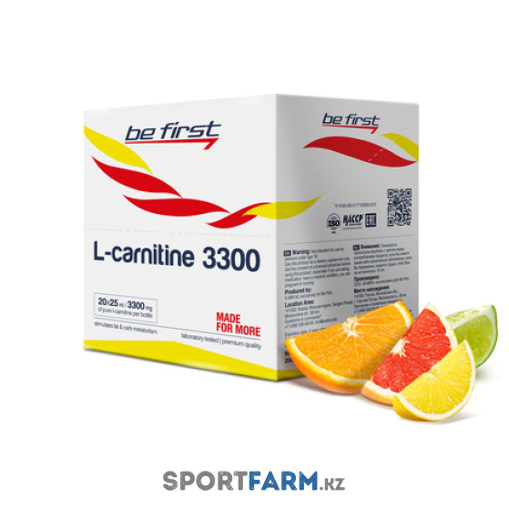 L-carnitine 3300 мг Be First (20 ампул по 25 мл)