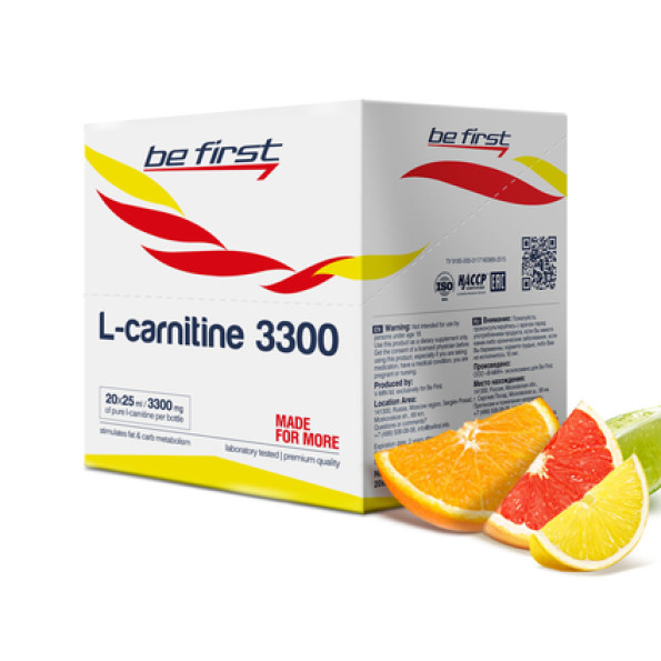 L-carnitine 3300 мг Be First (20 ампул по 25 мл) #2