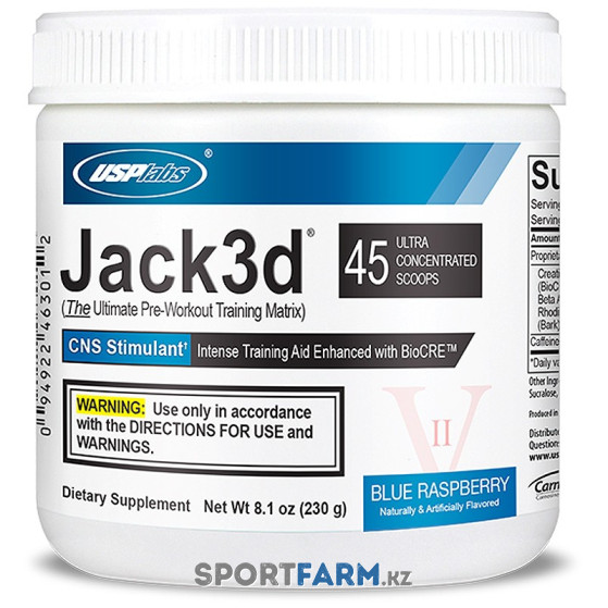 Энергетик USPlabs Jack3d (230 г) Ананас Энергетик USPlabs Jack3d (230 г) Ананас