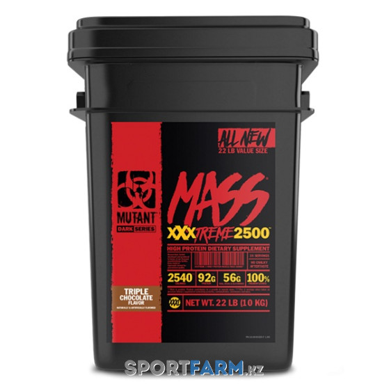 Гейнер Mutant Mass XXXTREME 2500 22lbs (10 кг)  Гейнер Mutant Mass XXXTREME 2500 22lbs (10 кг)