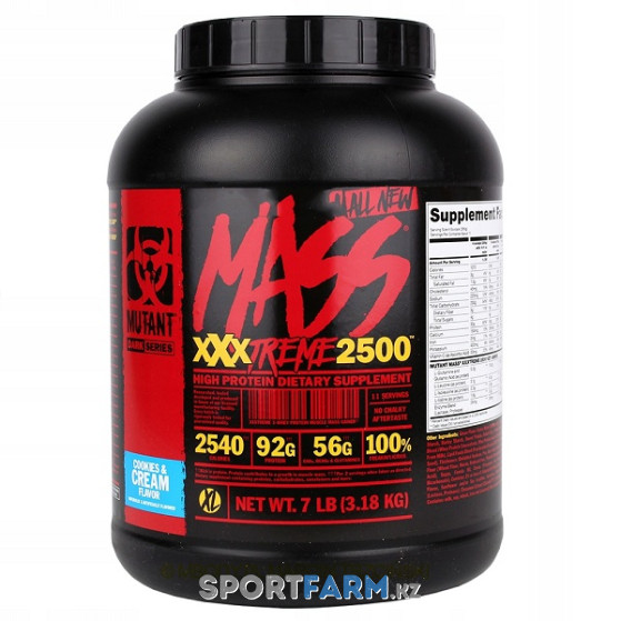 Гейнер Mutant Mass XXXTREME 2500 7lbs (3.18 кг) Гейнер Mutant Mass XXXTREME 2500 7lbs (3.18 кг)