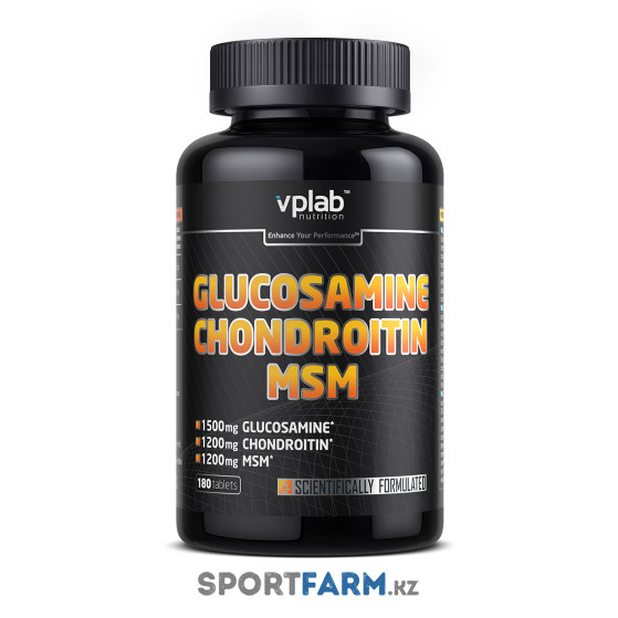 Средство для лечения суставов и связок Glucosamine Chondroitin MSM VPLab (180 таблеток)