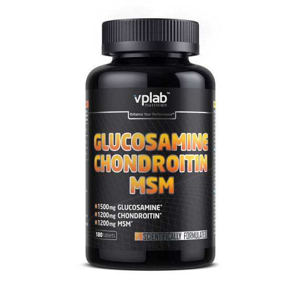 Средство для лечения суставов и связок Glucosamine Chondroitin MSM VPLab (180 таблеток) #1