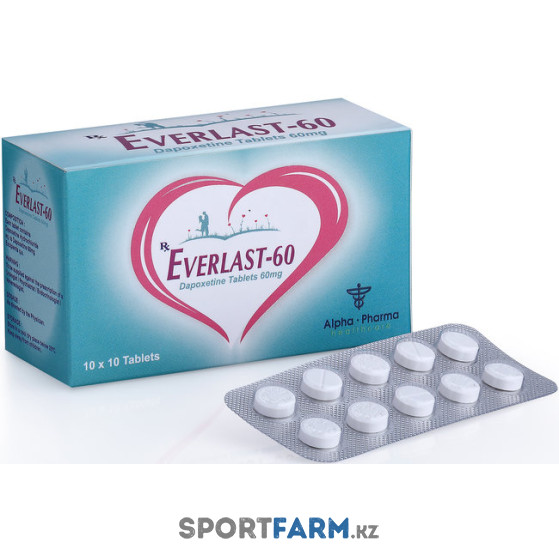 Дапоксетин Everlast 60 Alpha Pharma 10 таблеток (1таб/ 60мг) Дапоксетин Everlast 60 Alpha Pharma 10 таблеток (1таб/ 60мг)