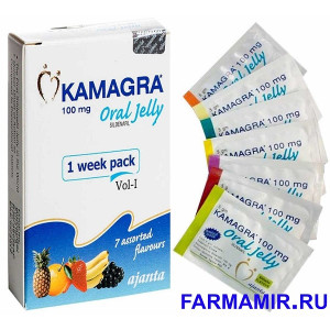Виагра (силденафил) Kamagra Oral Jelly 100 мг 1 таблетка (7 таблеток) 