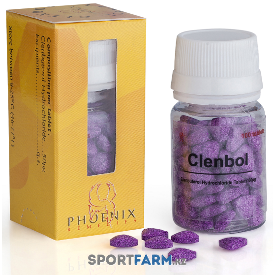 Clenbol (Кленбутерол) Phoenix Remedies 100 таблеток (1 таб 50 мкг)