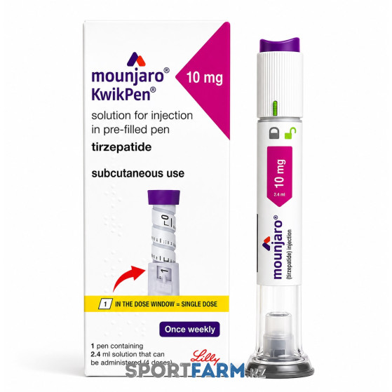 Тирзепатид Mounjaro Eli Lilly 10 мг/0,5 мл (20 мг/мл) в шприц-ручке
