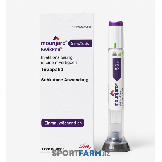 Тирзепатид Mounjaro Eli Lilly 5 мг/0,5 мл (10 мг/мл) в шприц-ручке Тирзепатид Mounjaro Eli Lilly 5 мг/0,5 мл (10 мг/мл) в шприц-ручке