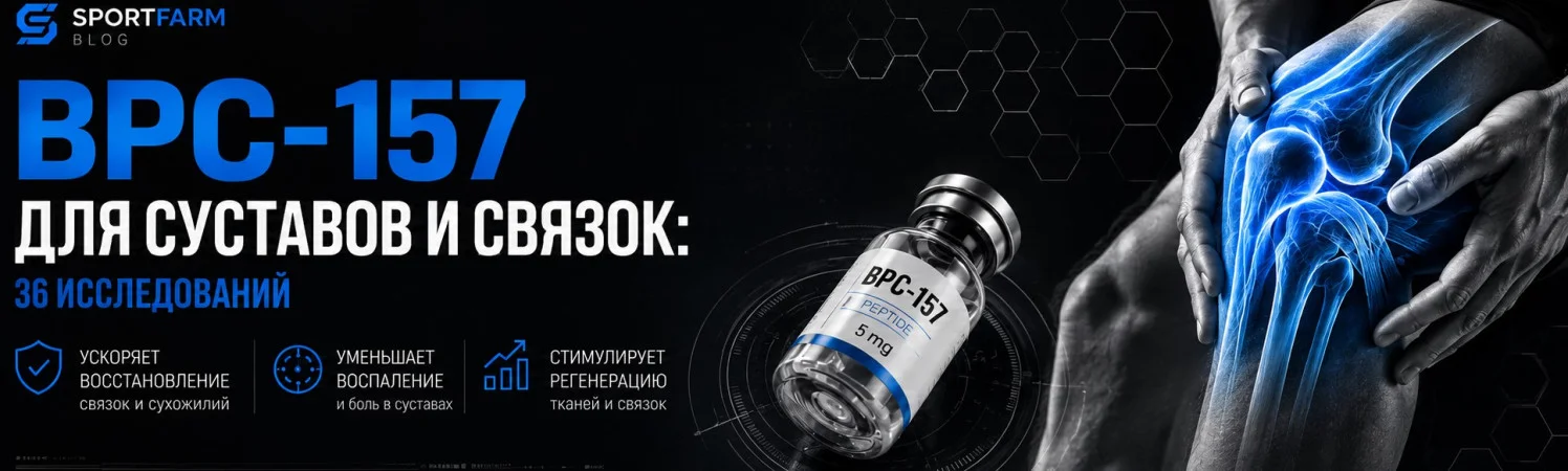 BPC-157 для суставов и связок: 36 исследований, из них одно на людях