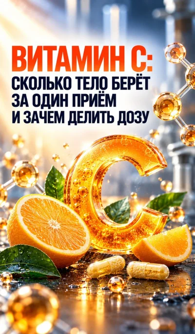 Витамин C: сколько тело берёт за один приём и зачем делить дозу