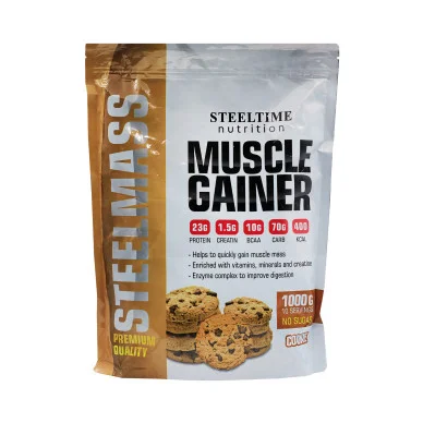 Гейнер высокоуглеводный Steeltime Nutrition Steel Mass 10 порций 1000 г #1