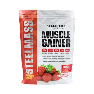 Гейнер высокоуглеводный Steeltime Nutrition Steel Mass 10 порций 1000 г #1
