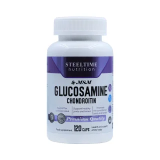 Глюкозамин хондроитин МСМ Steeltime Nutrition 120 капсул #1