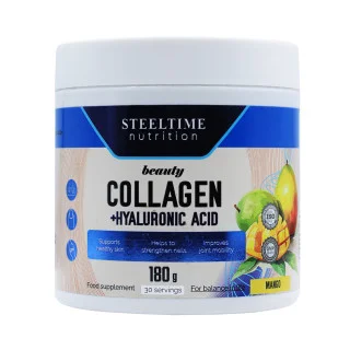 Коллаген с гиарулоновой кислотой Steeltime Nutrition 30 порций 180 г #1