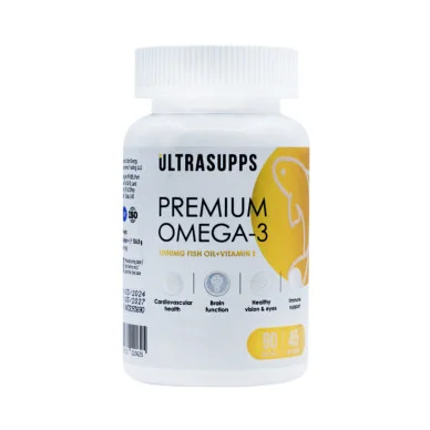 Омега 3 Ultrasupps Premium 1000 мг, EPA 330 мг, DHA 220 мг 90 капсул #1