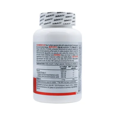 Омега 3 BioTech USA 800 мг, EPA 400 мг, DHA 300 мг 90 капсул #2
