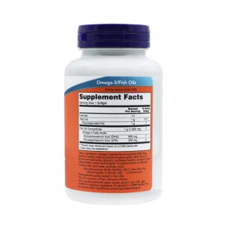 Омега 3 Now Foods 1000 мг, EPA 250 мг, DHA 500 мг 90 капсул #1