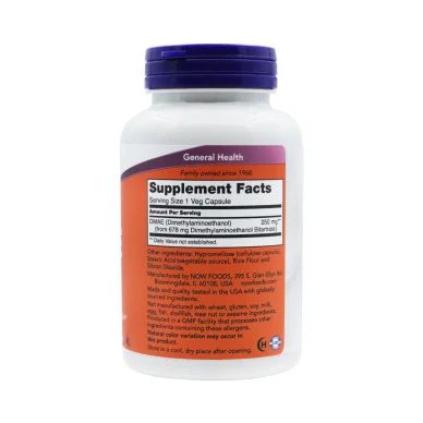ДМАЭ Now Foods 250 мг 100 капсул #2