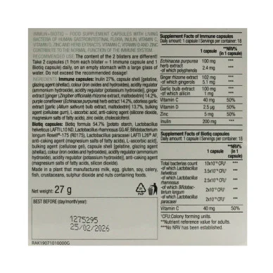 Пробиотик BioTech USA Immune Biotiq 36 капсул #2