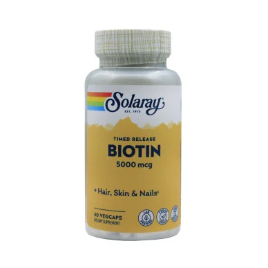 Биотин Solaray 5000 мкг 60 капсул #1