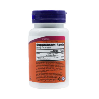 Фолиевая кислота Now Foods 800 мкг 250 таблеток #2