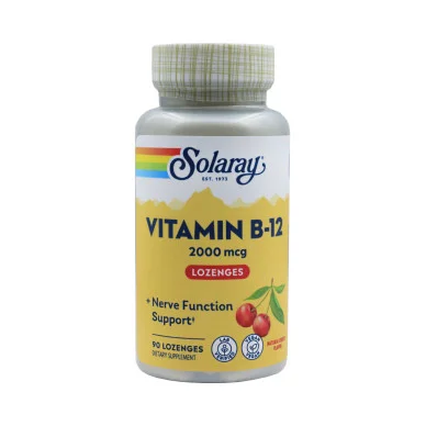 Витамин B12 Solaray 2000 мкг 90 пастилок #1