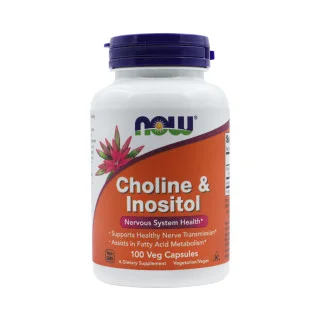 Холин и инозитол Now Foods 250/250 мг 100 капсул #1