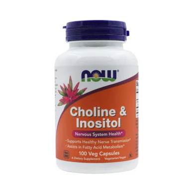 Холин и инозитол Now Foods 250/250 мг 100 капсул #1