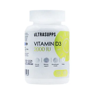 Витамин Д3 Ultrasupps 2000 ед 180 капсул #1