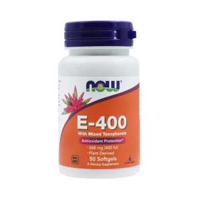 Витамин E Now Foods 268 мг 50 капсул #1