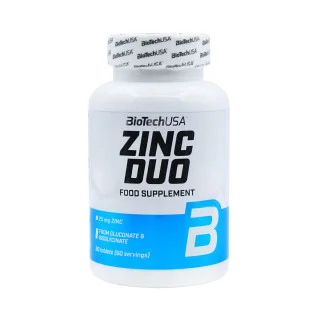 Цинк BioTech USA Duo 25 мг 60 таблеток #1