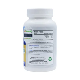 Калий глюконат Best Naturals 595 мг 120 капсул #1